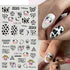 Animal Print Water Nail Decals - Cow and Leopard Designs for Stunning Winter Manicure - 12 Unique Patterns for Creative Nail Art
