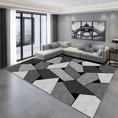 Nordic Geometric Area Rug for Living Room Modern Luxury Decor