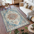 Printed Indoor Boho Area Rug Non Slip Super Strong Home Décor for Entryway Bedroom Living Room