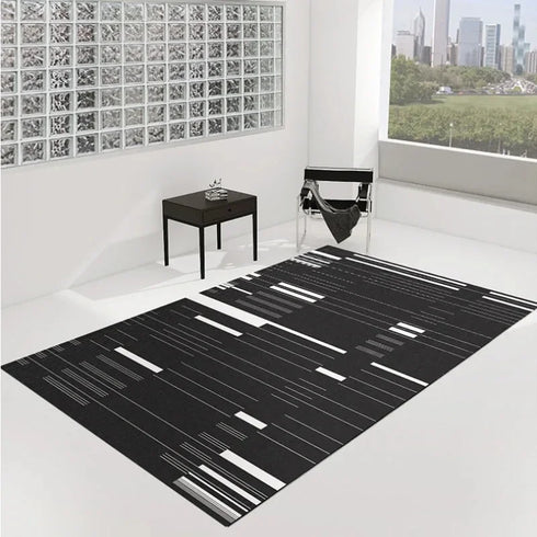 Modern Minimalist Large Area Rug for Living Room and Bedroom Decor