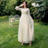 Bridesmaid Dress Elegant Tulle Ankle Length Gown With Elastic Waistband And Appliques Bridesmaid Dresses