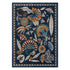 American Pastoral Style Flora Fauna Print Area Rug for Living Room and Bedroom Decor