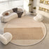 Cream Style Rugs for Bedroom Soft Fluffy Round Living Room Floor Mat