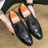 Luxury Oxford Shoes for Men - Height Increasing Patent Leather Formal Loafers for Office and Wedding Occasions, Plus Size Available