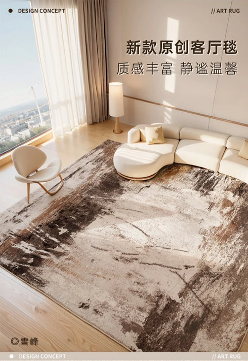 Light Luxury Retro Area Rugs for Living Room and Bedroom Plush Soft Thick Mats