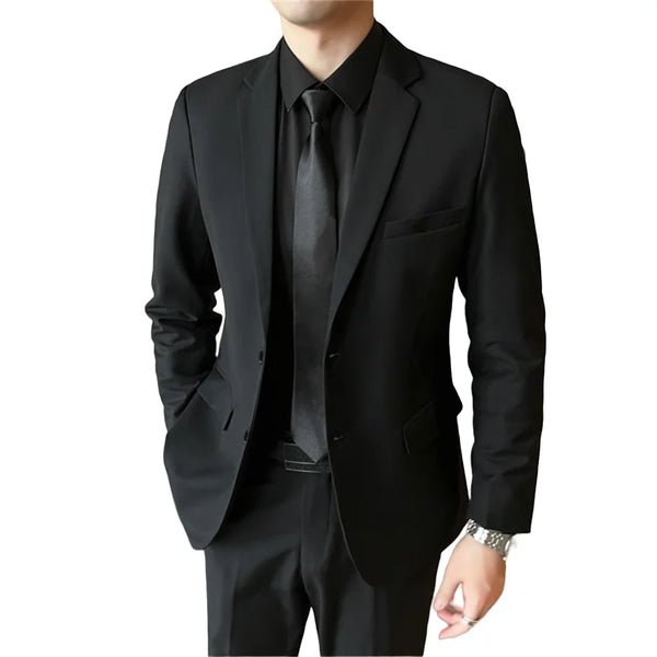 Men's Formal Suit Set (Blazer + Pants) for Business, Weddings & Interviews - Stylish Gentleman Attire