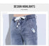 Korean Street Luxury Work Pants Men's Jogger Jeans Denim Wear