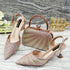 Venus Chan Shoes and Bag Set for Women's Party Heels