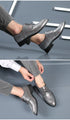 Men's Classic Luxury Oxfords - Fashionable Pointed Toe Lace-Up Formal Shoes for Weddings & Daily Wear, Sizes 38-48