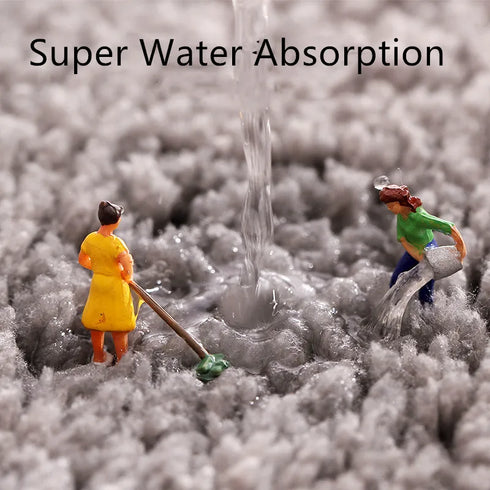 Leaves Bathroom Rugs Non Slip Soft Microfiber Bath Mat Extra Soft Water Absorbent Shower Floor Rug