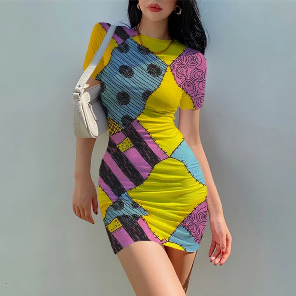 Halloween Horror Cosplay Nightmare Before Christmas Anime Girl Costume Set