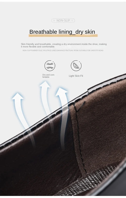 Leather Casual Shoes for Men Office Work and Wedding Oxford Loafers