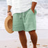 Men's Casual Beach Shorts - Solid Color Loose Fashion Pants