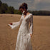 Bohemia Vintage Wedding Dresses For Women V-Neck Backless Gowns