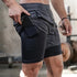 Men's Gym Shorts Camo 2 in 1 Performance Fitness Shorts Summer