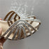 Rhinestone Gladiator Sandals Ankle Strap Stiletto Heels