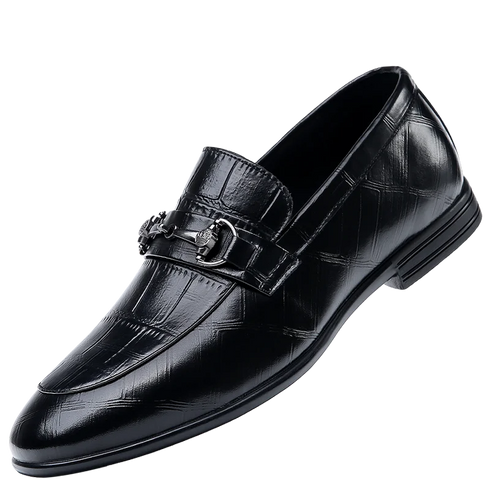 Stylish Men's Genuine Leather Pointed Loafers for Summer - Comfortable, Breathable Casual Shoes Perfect for Spring and Autumn Occasions