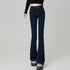 Korean Style Women's Grunge Flare Jeans - Y2K Bell Bottom Trousers for All Seasons, Perfect for Fashionable Streetwear and Fall Outfit Inspiration
