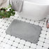 Cobblestone Embossed Non-Slip Bath Mat Memory Foam Carpet for Bathroom Shower Room Doormat