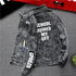 Men's Slim Fit Ripped Denim Jacket with Print for Hip Hop Style - Trendy Outerwear for Dance and Casual Wear