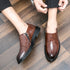 Fashion Men's Dress Shoes Formal Loafers Leather Wedding Shoes for Men