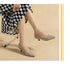 Stylish Women's Pointed Toe Slip-On Flat Pumps for Casual Spring and Autumn Wear