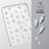 3D Relief Snowflake Sweater Carving Mold for Nail Art - Santa Claus and Elk Christmas Manicure DIY Template with Storage Box and Scraper