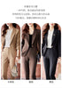 Korean Elegant Casual Blazer Coat and Flare Pants Two-Piece Women's Suit Set for Autumn/Winter Fashion