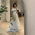 SONDR Strapless Organza Customized Short Sleeves Wedding Dresses A-Line Elegant Bridal Gowns
