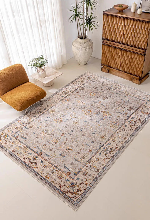 Retro Living Room Carpet Nordic Luxury Fashion Area Rug Fluffy Sofa Mat