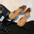 Chic Women's Tabi Ninja Mary Jane Pumps with Round Split Toe Design - Stylish Thick Heel Sandals for Spring and Autumn