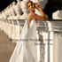 Mermaid Beading Wedding Dress Backless V Neck Spaghetti Straps Floor Length Gown With Shawl