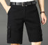Khaki Half Men's Cargo Shorts Bermuda Designer Jogger Pants