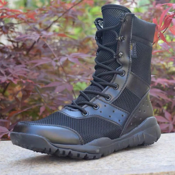 Lightweight Waterproof Tactical Boots for Men and Women - Breathable Outdoor Hiking and Climbing Shoes