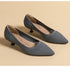 Stylish Women's Pointed Toe Slip-On Flat Pumps for Casual Spring and Autumn Wear