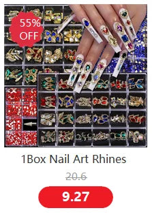 100pcs Clear Crystal Rhinestone 3D Love Heart Nail Charms for Stunning Nail Art Decoration - Perfect for Fall Season Nails and Valentine's Day Manicure