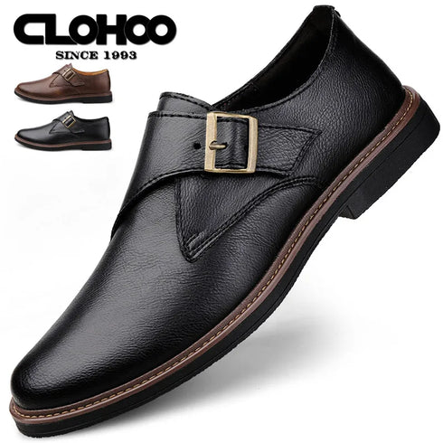 Fashionable Men's Pointed Banquet Business Wedding Shoes Casual Leather Footwear