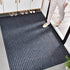 Absorbent Striped Indoor/Outdoor Mat: Entryway and Patio Floor Protector