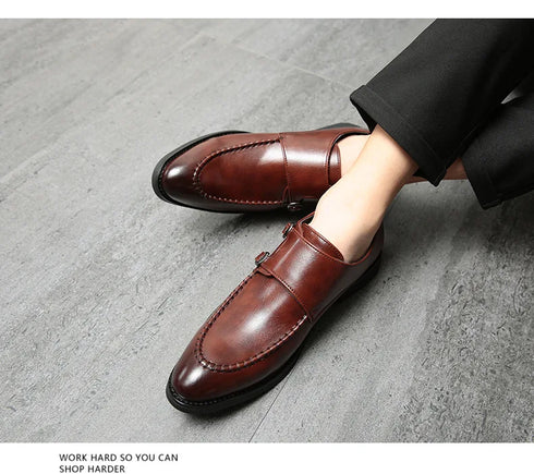 Men's Luxury Designer Loafers Leather Shoes - Elegant Oxfords Fashion Dress Footwear for Formal Occasions, Perfect Slip-On Style for Parties and Events