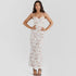 Suninheart Winter Women's Evening Dress Elegant Lace Up Maxi Dress for Special Occasions