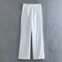 Chic Women's Office Blazer and Wide Leg Pants Set - Long Sleeve V Neck Sashes Blazer with Elastic Waist High Waist Trousers for Casual Spring/Summer Fashion