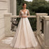 Elegant Deep V-Neck Wedding Dresses For Women A-Line Lace