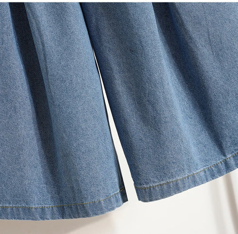 Casual Wide Leg Jeans for Women - Vintage Style Knee Length Denim Pants Perfect for Summer Outfits and Fall Jeans Outfit Ideas