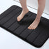 Absorbent Non-Slip Bath Mat Soft Memory Foam Bathroom Rug Machine Washable Foot Mat