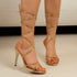 Elegant Summer Strap Open Toe High Heels for Women, Fashionable Party Pumps