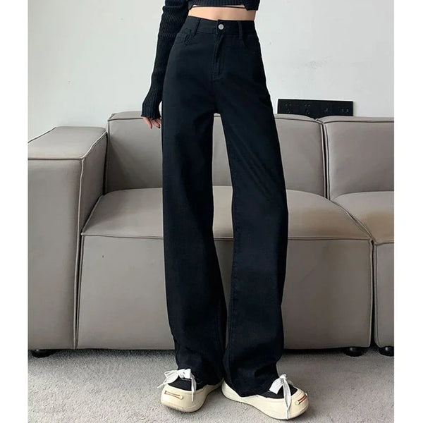 High Waist Wide Leg Jeans For Women Jeans Denim Casual Comfort