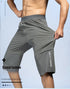 Men's Summer Shorts Breeches Light Long Calf Length Bermuda Quick Dry Elastic Waist Band