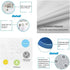 4 Piece Doormat Shower Curtain Set with Non-Slip Rugs Toilet Seat Cover and Bath Carpet for Bathroom Decor