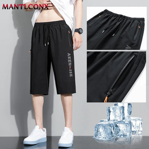 Fashion Sports Shorts Men Elastic Waist Breathable Quick Dry Bottom