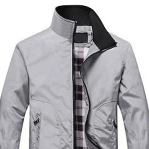 Stylish Men's Spring Jacket with Elastic Cuffs - Versatile Casual Outdoor Coat for Autumn Mountaineering Adventures